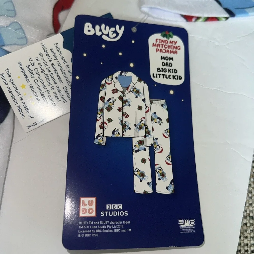Bluey 2 Piece Holiday Pajama Set | Size 2T | BBC Studios